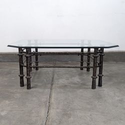 Sculptural Coffee Table, Bronze Finish in the Manner of Diego Giacometti, c1970s