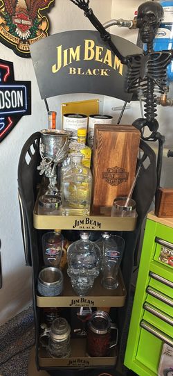 Jim Beam 3 shelf display super cool mint condition