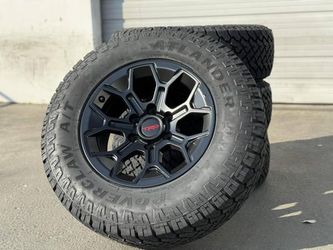 17" Wheels 265/70R17 Tires TRD PRO Toyota 4runner Tacoma Tundra Rims FJ Cruiser Sequoia Lexus GX460 GX470 GX Black Bronze 6x139.7