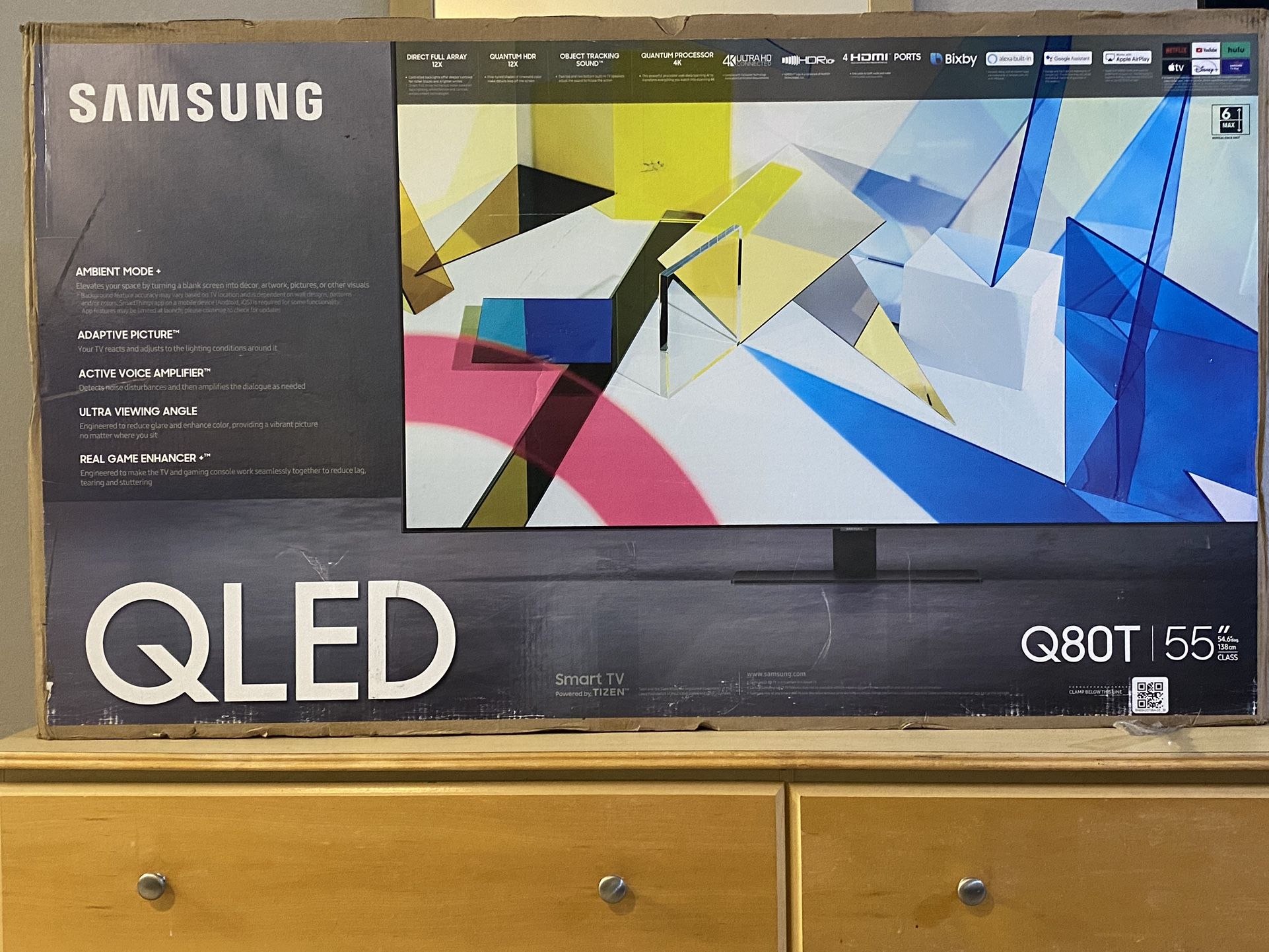 New  In Box Q80T 55’” Samsung 