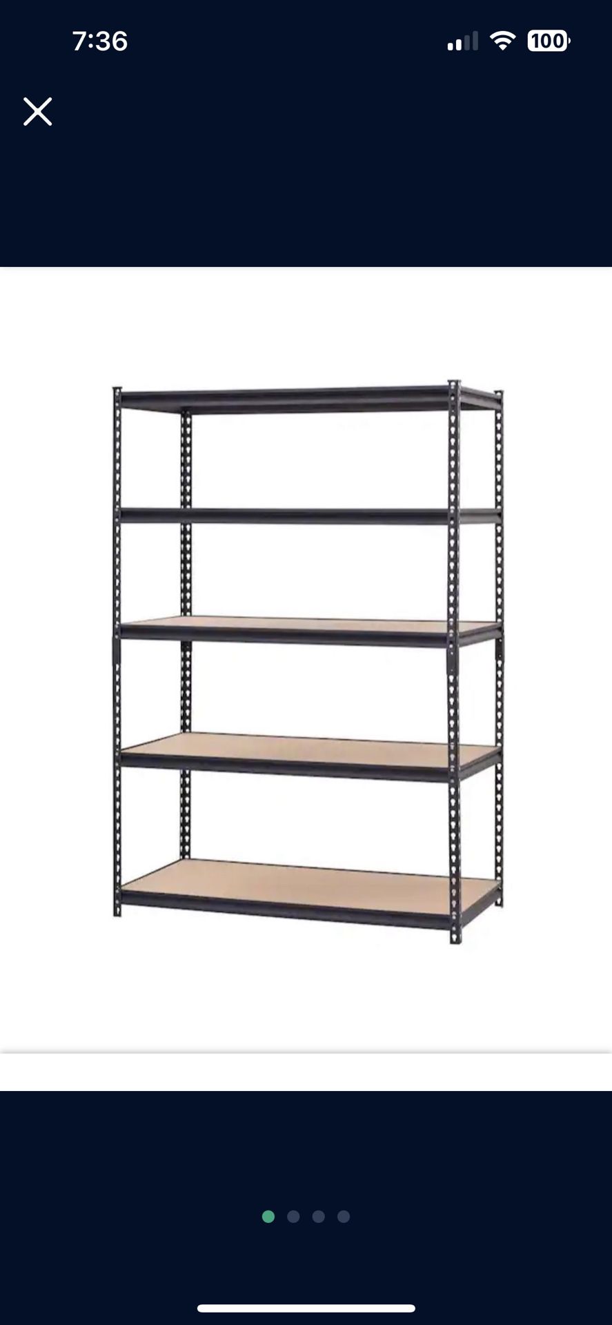 2x4x7 Metal Shelves 