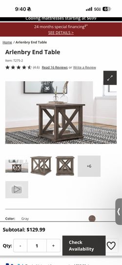 Ashley furniture end tables