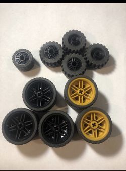Lego Tire Lot of 10 - Mix of Sizes and Styles!