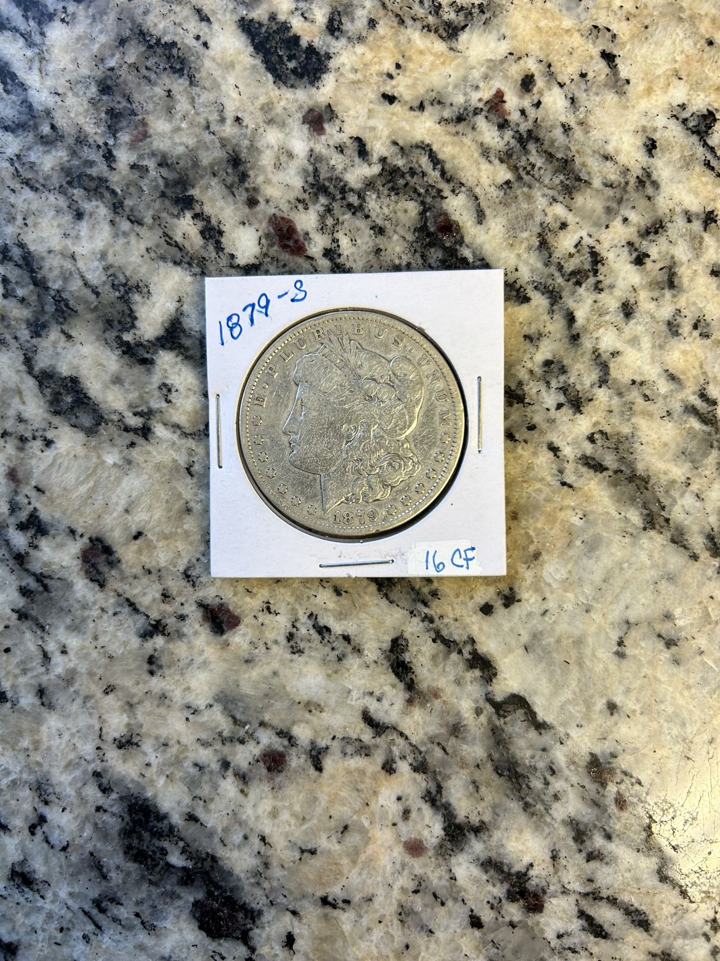 1879S Morgan Silver Dollar. (16cf)