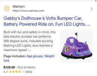 Gabbys Dollhouse Bumper Car