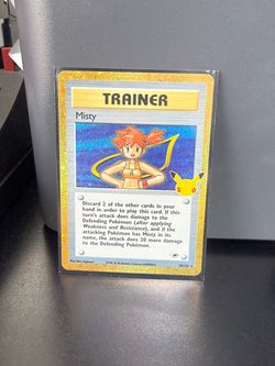 Pokémon Misty Trainer Holo Card 18/132 30th Celebration