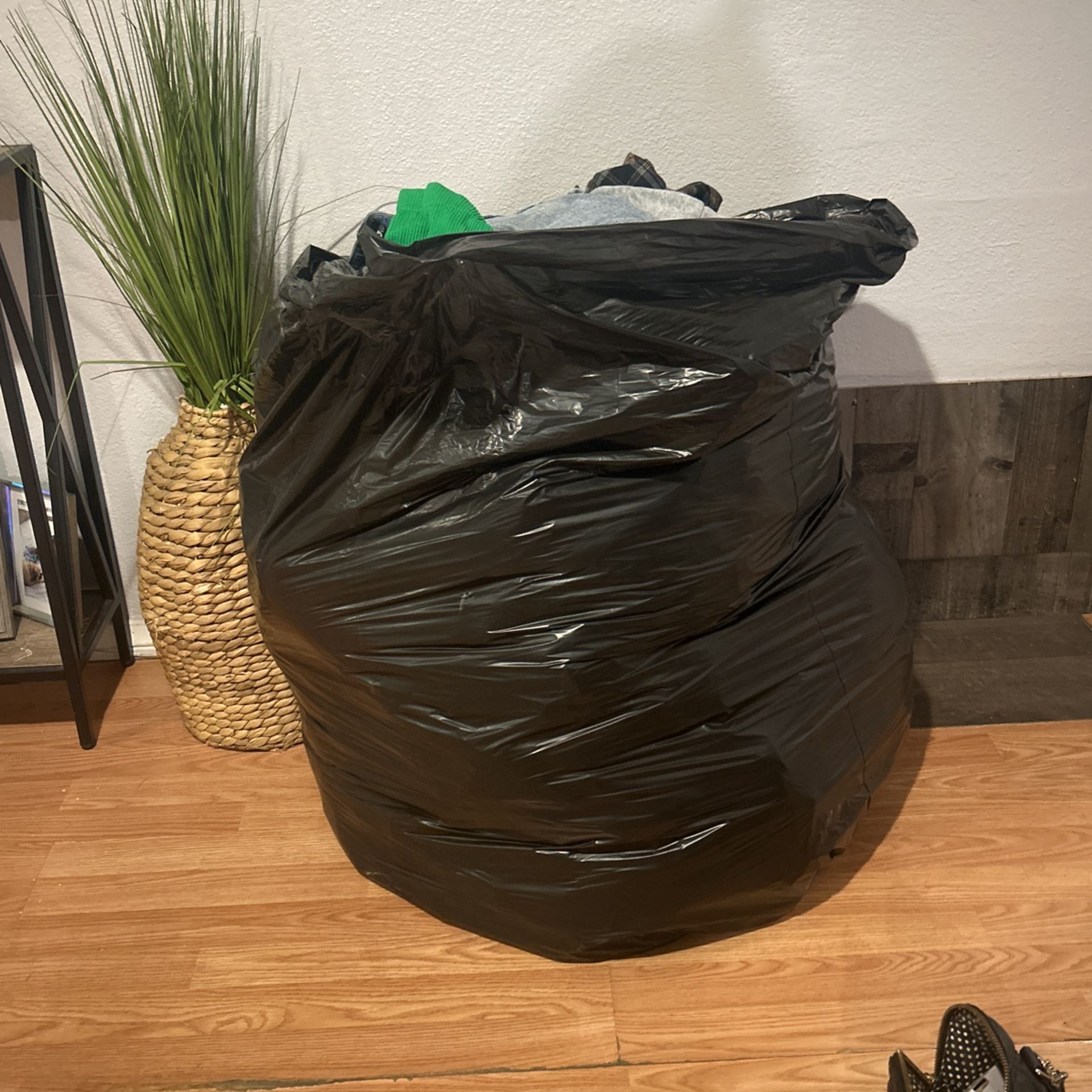 Black Bag With Clothes