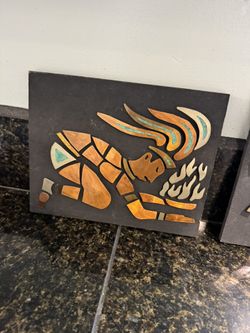 Set If Hand Made Native American Hart Work 