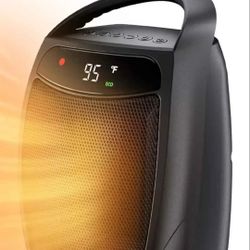 Space Heater, 1500W Electric Portable Heaters for Indoor Use, 4 Mode, Timer, tip over protection