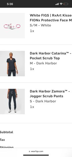 Figs Scrub Set In Limited Edition Color Dark Harbor Blue