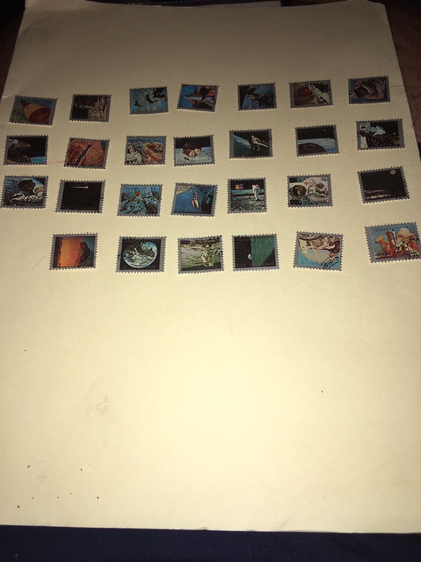 Mixed lot of used 27 stamps from Umm Al Qiwain. All offers considered