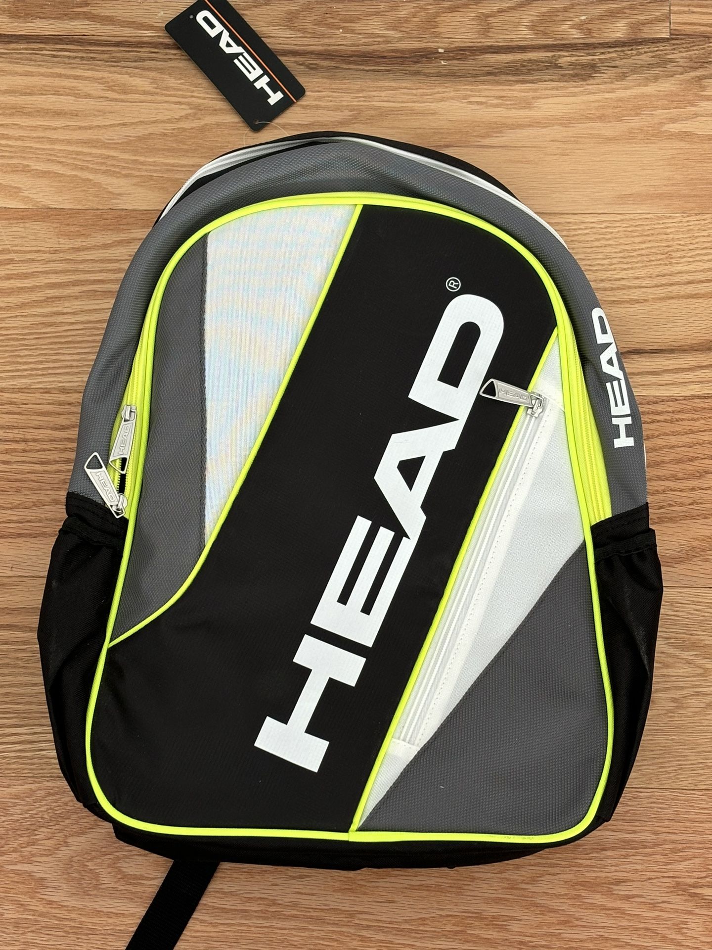 HEAD NAP-SACK BACKPACK BLACK GRAY NEON NEW WITH TAGS