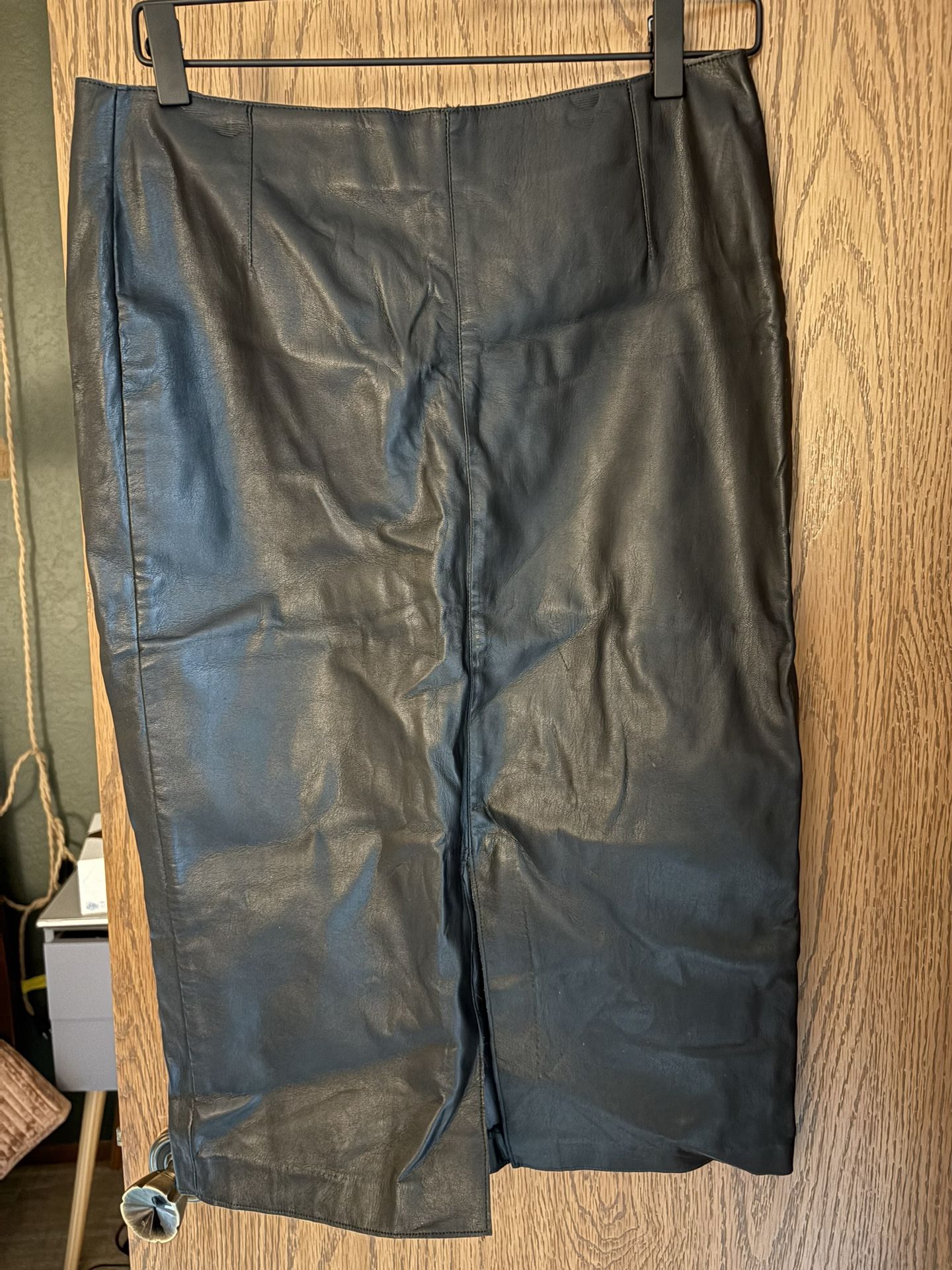 Faux Leather Pencil Skirt