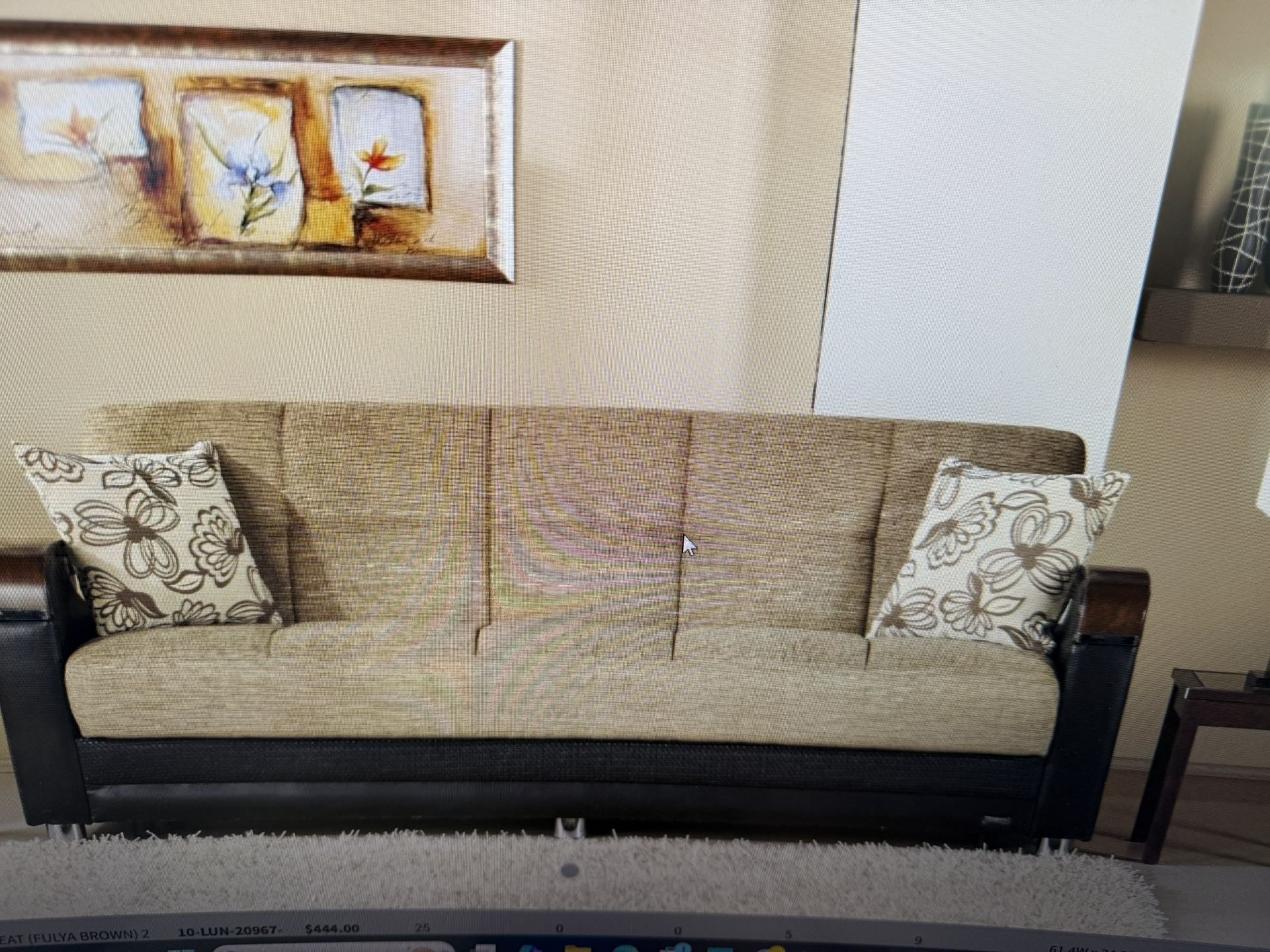 Living Room Set ( Turkey) Sofa & Love Seat Both Turn Into Bed On Sale