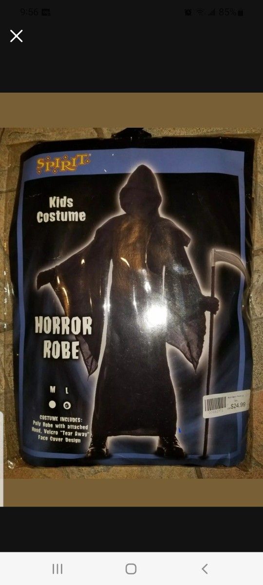 Halloween costume Horror Robe kids large
