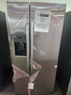 23.0 cu. ft. Side by Side Refrigerator in Fingerprint Resistant Stainless Steel, Standard Depth