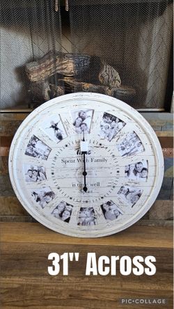 New white wash clock