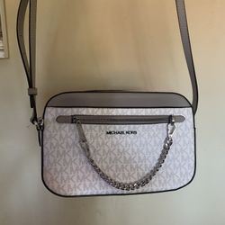 Michael Kors Gray/white Purse