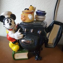 DISNEY *MICKEY MOUSE TEAPOT*MICKEY STOVE*BY CARDEW DESIGN LE 1045/5000 RARE
