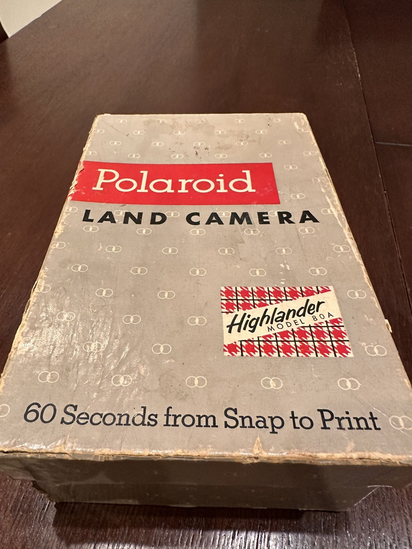 Original Polaroid Land Camera In Original box w/flash