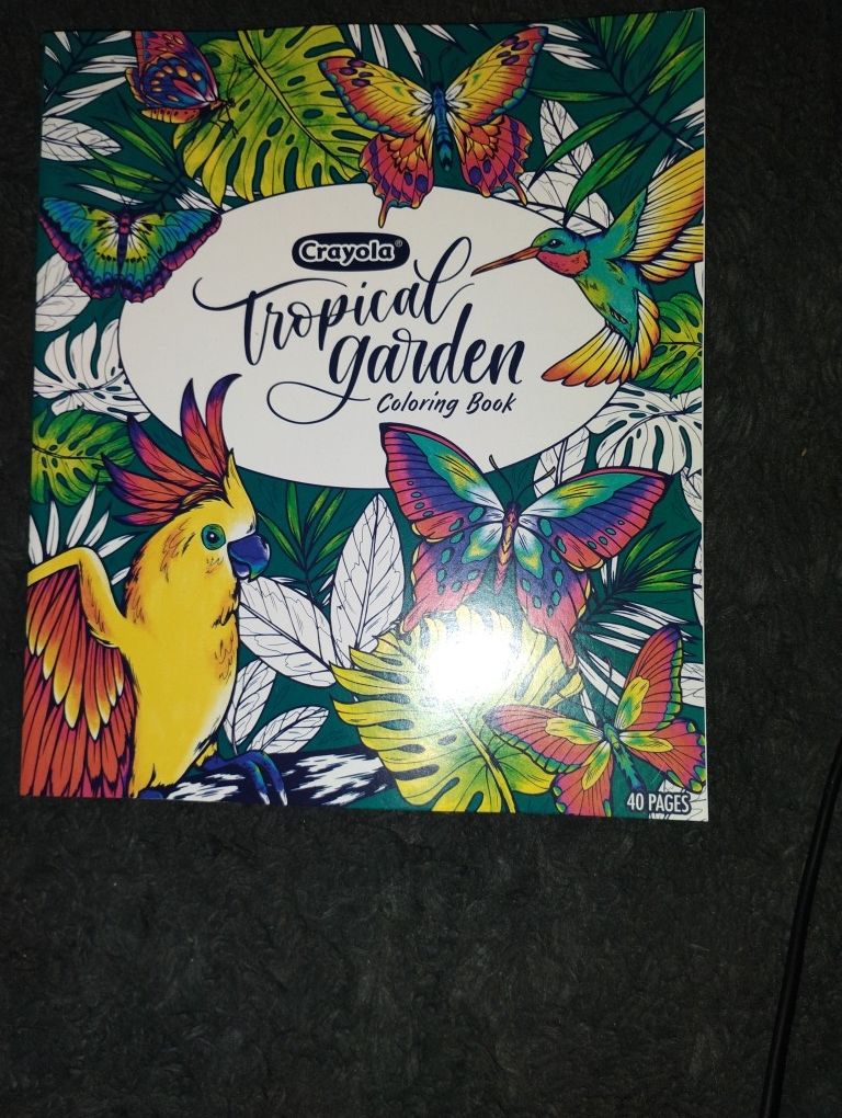 Tropical Gardens Coloring Book 