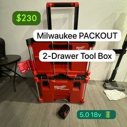 Milwaukee PackOut  And 5.0 Battery New 