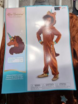 Unicorn Deluxe Child Costume Size XS 3T-4T, 4-6x