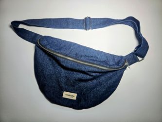 Denim crossbody waist bag