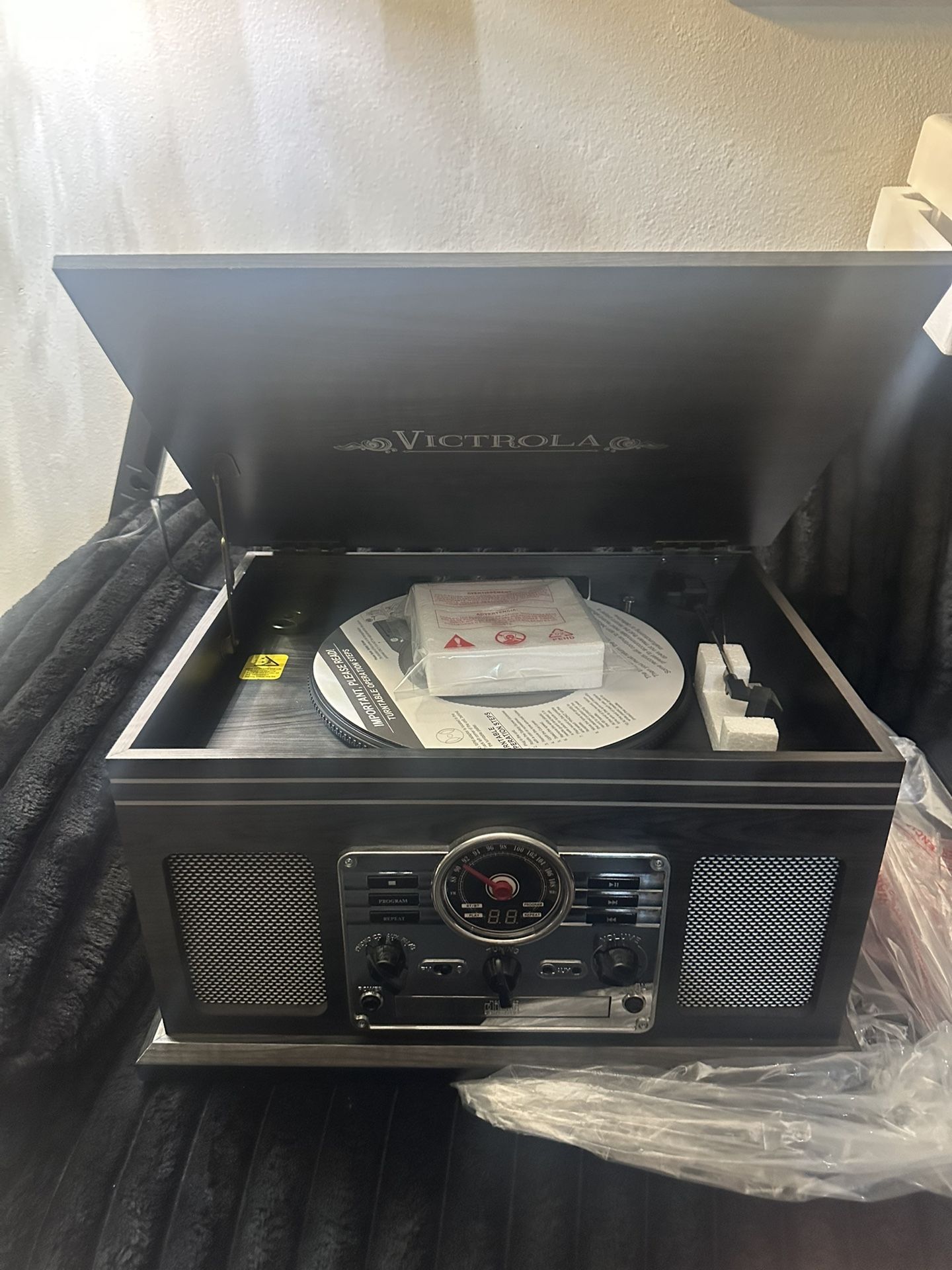 Victrola The Quincy 6-in-1 Bluetooth Record Player & Multimedia