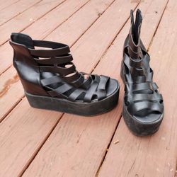 Never Worn Gladiator Wedges Women's Size 9