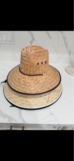 Straw Wide Brim Sun Hats – Set of 2