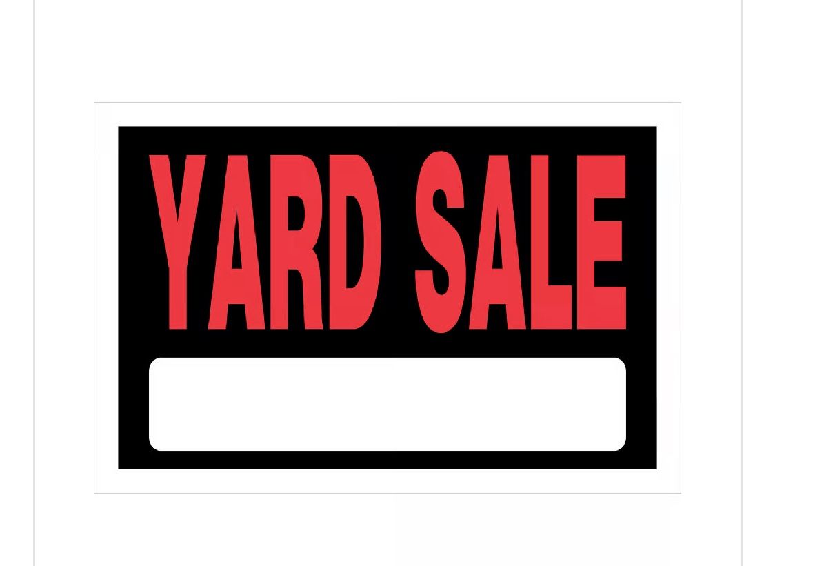 YARD SALE SATURDAY 6-14-25