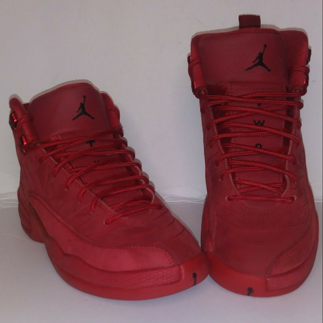 Jordan 12 Red Suede Size 6