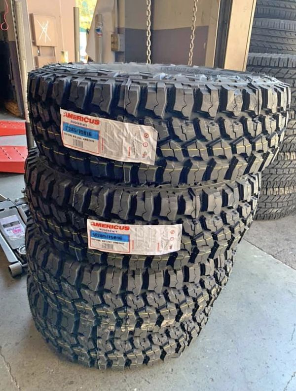 2857516 Americus Mud Terrain Tires 10 Ply Load Range E (4) New
