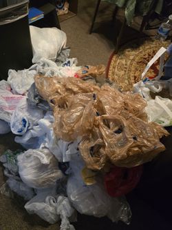 Over a thousand grocery shopping bags