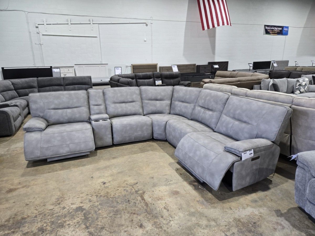 Oversized Power Sectional Durable & Kid/Pet Friendly!