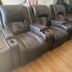 Leather Couch Set 