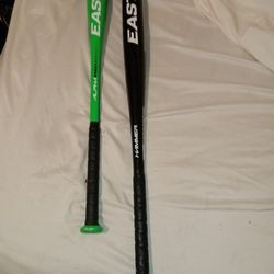 2 EASTON ALUMINUM BATS 