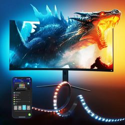 
4.2 4.2 out of 5 stars 152

Govee Gaming Light Strip G1 Monitor Backlight for 27-34 Inch PC, Smart RGBIC WiFi LED Lights for Monitors with Color Matc