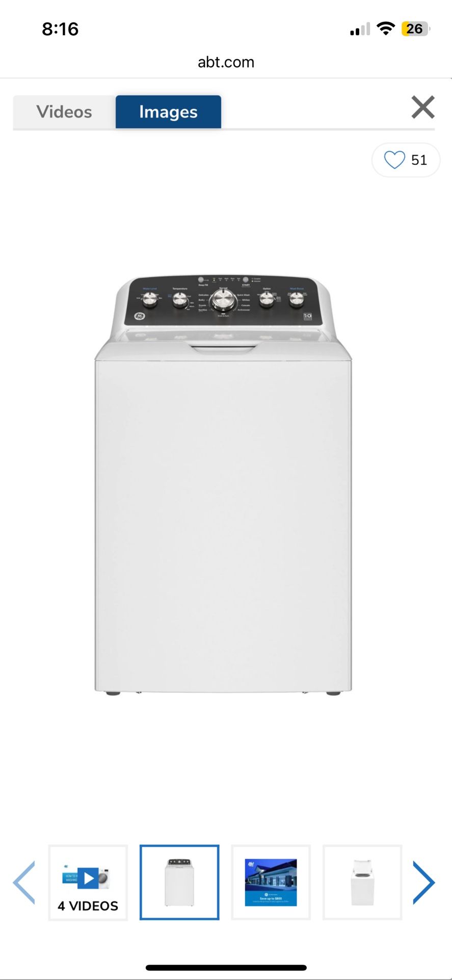 GE Washer And Dryer
