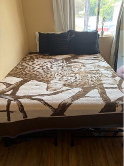 bed frame and matress