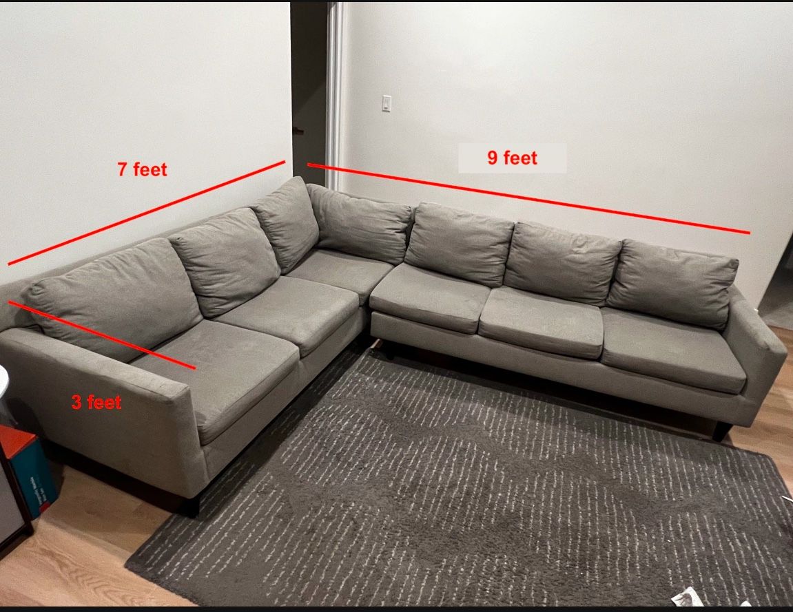 Grey Gray Sectional Couch From Macy’s