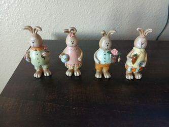 Vintage Resin Easter Bunnies