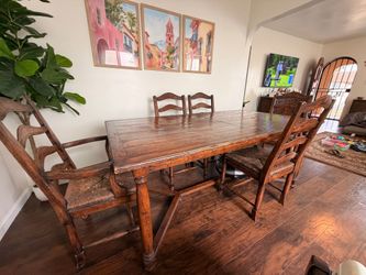 Wooden Dining Table w/ chairs