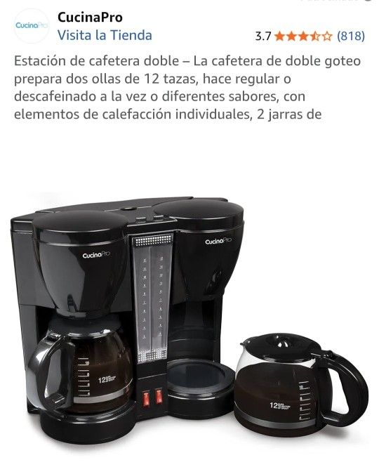Double Coffee Brewer 12 cup