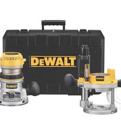 2-1/4 HP Electronic Variable Speed Fixed Base and Plunge Router Combo Kit with Soft Start