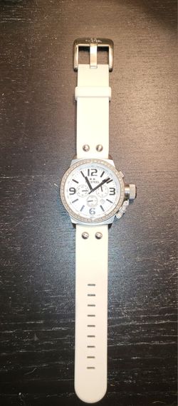 TW Steel Unisex Men's TW95 Grandeur Diver Chronograph Watch WHITE/SILVER