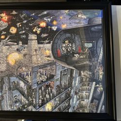 Framed Star Wars Puzzle, 2000 Pieces!