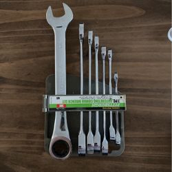 Pittsburg 7 Piece Ratchiting Wrench Set
