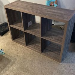 6 Cube Organizer Shelf/Cubby Storage Bookshelf